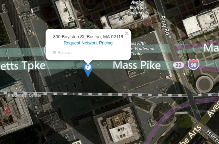 fiber network map