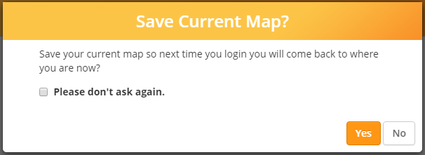 Save your current map