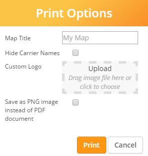 print options